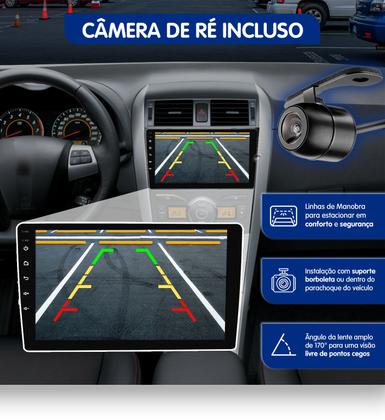 Imagem de Multimidia 9" Android Corolla 2009 a 2014 AndroidAuto CarPlay + Câmera de Ré