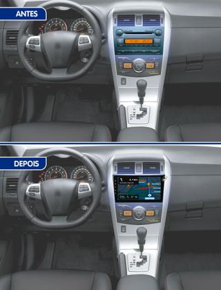 Imagem de Multimidia 9" Android Corolla 2009 a 2014 AndroidAuto CarPlay + Câmera de Ré