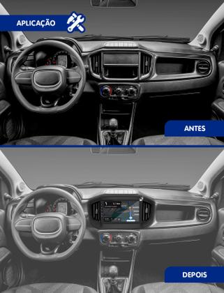 Imagem de Multimídia 9" Android Mobi 2026 Android Auto Car Play + Câmera Ré Black Piano