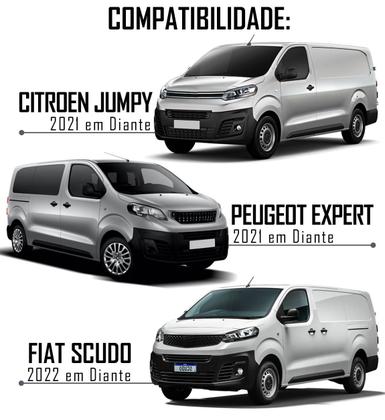 Imagem de Multimídia 9" Polegadas Android Jumpy Expert Scudo 2021 em diante + Câmera de Ré + Moldura + Chicote e Adaptador de Antena