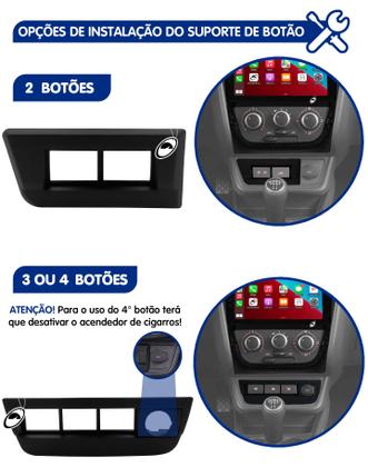 Imagem de Multimídia 9 Polegadas Gol Saveiro Voyage G5 Android Auto Car Play + Câmera Ré