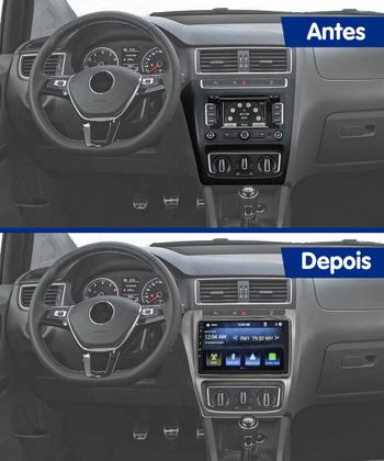 Imagem de Multimídia android 9 fox space fox crossfox 2014 a 2020 comando volante android auto carplay + câmera ré