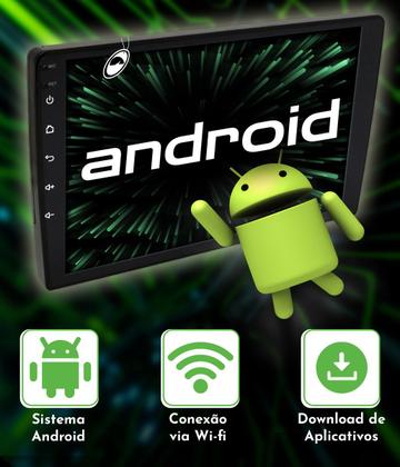 Imagem de Multimídia android 9 fox space fox crossfox 2014 a 2020 comando volante android auto carplay + câmera ré