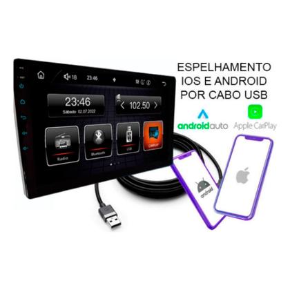 Imagem de Multimídia Carplay Android Auto MP5 Slim 9 polegadas USB/Rádio/Bluetooth RS908BR - Roadstar