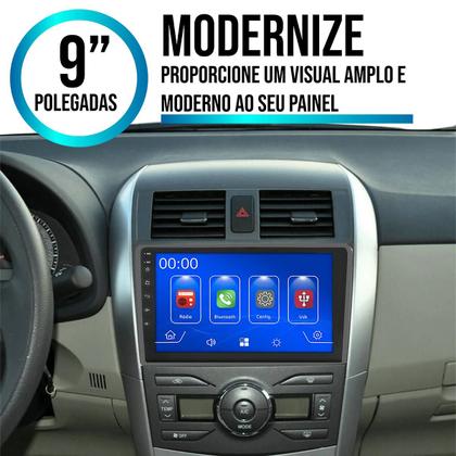 Imagem de Multimidia Corolla 2009-2014 Mp5 9" Polegadas Android-Auto Carplay