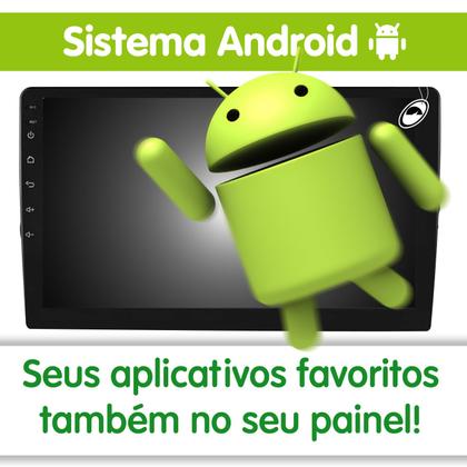 Imagem de Multimídia H-Tech 2 Din Android HT-9210CA 9" Polegadas Android Auto Car Play Espelhamento GPS Bluetooth USB + Câmera de Ré