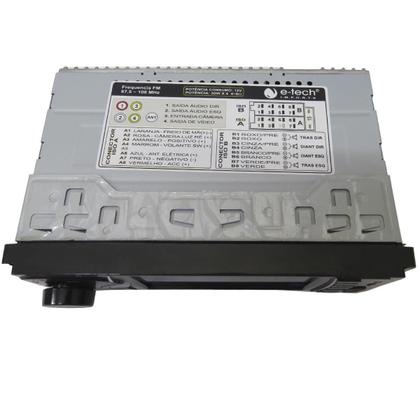Imagem de Multimídia Mp5 1 Din E-Tech 4 Bluetooth Usb+Câmera Ré