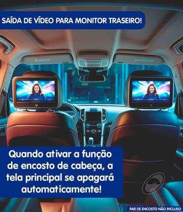 Imagem de Multimídia MP5 2 Din 7" Polegadas H-Tech HT-3625CA Android Auto CarPlay + Câmera de Ré