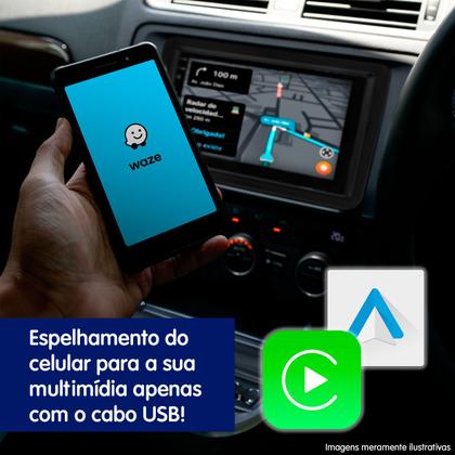 Imagem de Multimídia MP5 2 Din 7" Polegadas H-Tech HT-3625CA Android Auto CarPlay + Câmera de Ré