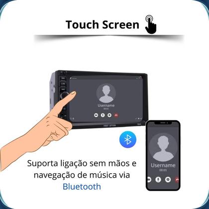 Imagem de Multimidia MP5 2 Din com Câmera de Ré e Moldura Golf Polo Bora Fox Novo Space Fox Fiesta Ecosport