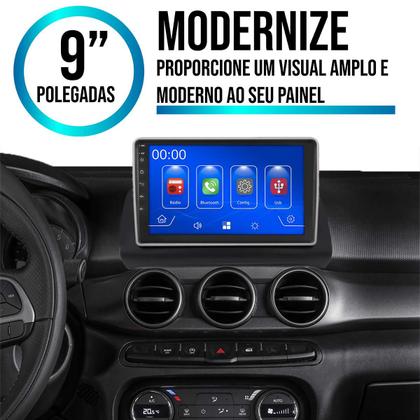 Imagem de Multimídia Mp5 Argo Cronos Carplay 9 Polegadas Tela Touchscreen Bluetooth USB + Moldura