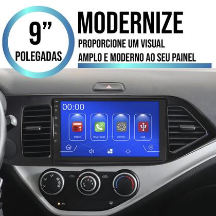 Imagem de Multimídia MP5 Picanto 2012-2017 9 Polegadas Android-Auto/CarPlay Bluetooth FM USB