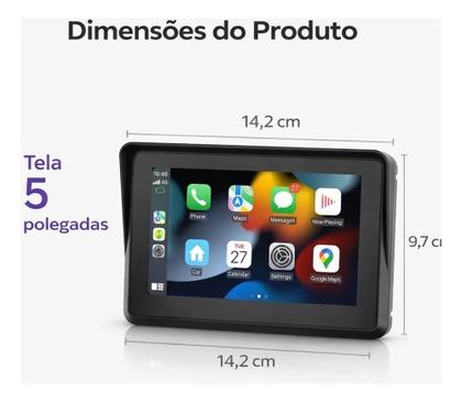 Imagem de Multimídia para Moto 5 Touch Bluetooth Carplay Android