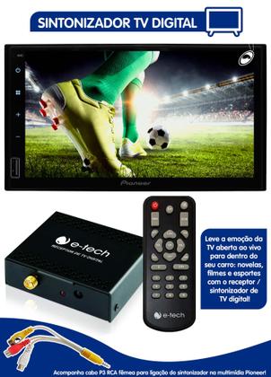 Imagem de Multimídia Pioneer DMH145BR Bluetooth Espelhamento Android TV Digital Câmera Ré