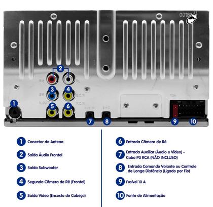 Imagem de Multimídia Pioneer DMH145BR Bluetooth Espelhamento Android