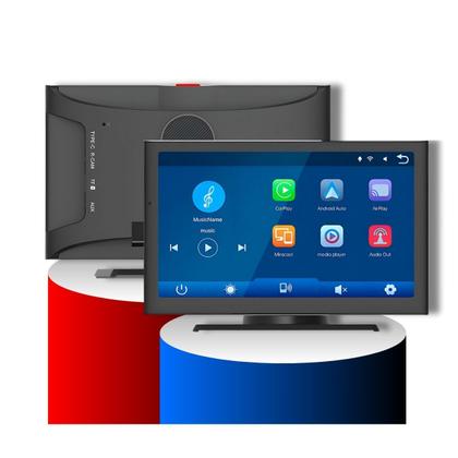 Imagem de Multimídia Portatil Carplay Bluetooth Tela Touch 7" Android e Ios Estéreo Universal