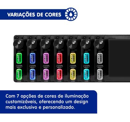 Imagem de Multimídia Traseira 1 Din 6.8" HT-2693CA Android Auto Car Play H-tech + Câmera de Ré