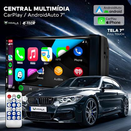 Imagem de Multimídia Universal 7 Polegadas Mp5 2 Din C/ Android Auto Carplay
