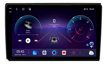 Imagem de Multimidia Universal 9p Octacore Android 14 Carplay 6/128gb Preto