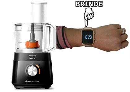 Imagem de Multiprocessador 1000w 220v acompanha 21 Itens com 2 Anos Garantia cortesia relógio digital de pulso