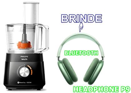 Imagem de Multiprocessador 127v 1000w com 21 Itens com 2 Anos Garantia PHILIPS WALITA cortesia fone P9 verde