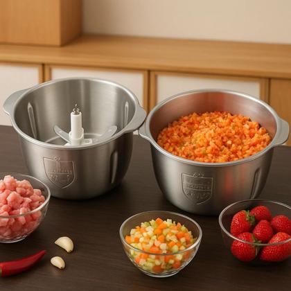 Imagem de Multiprocessador 2000W Processador De Alimentos Triturador Moedor Inox 110V Turbo 5 Litros All in One
