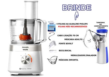 Imagem de Multiprocessador 220v 1000w com 2 Anos Garantia com 21 Itens RI7303 BRANCO