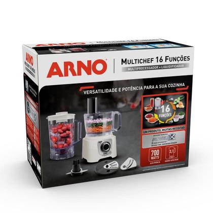 Imagem de Multiprocessador Arno 700W 16 Funções Marfim MP62  Arno