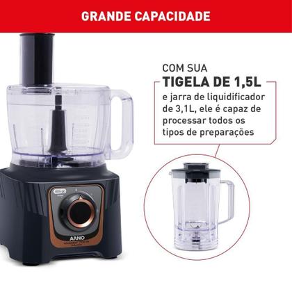 Imagem de Multiprocessador Arno Multichef 700W Preto MP72 110V