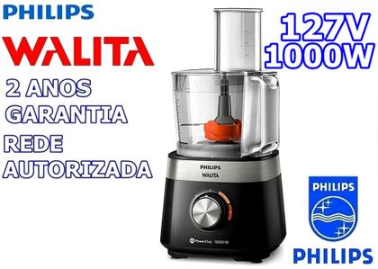 Imagem de Multiprocessador de 127v por 1000w com 2 Anos Garantia com 21 Itens cortesia irrigador bucal branco