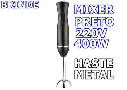 Imagem de Multiprocessador de 220v por 1000w com 2 Anos Garantia com 21 Itens cortesia mixer preto 400w 220v