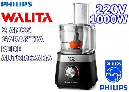 Imagem de Multiprocessador de 220v por 1000w com 2 Anos Garantia com 21 Itens cortesia mixer preto 400w 220v