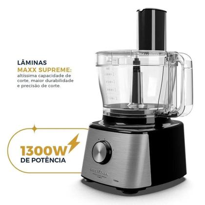 Imagem de Multiprocessador de Alimentos Britânia 1300W BMP2000 5 em 1 - 110v ou 220v