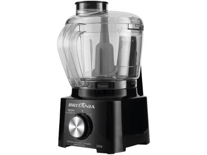 Imagem de Multiprocessador de Alimentos Britânia Preto - Compacto BMP950P Plus 2 em 1 250W