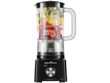 Imagem de Multiprocessador de Alimentos Britânia Preto - Compacto BMP950P Plus 2 em 1 250W