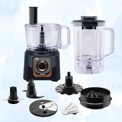 Imagem de Multiprocessador de Alimentos Liquidificador Completo com 24 Funções Potente 700W MP72 Arno Original