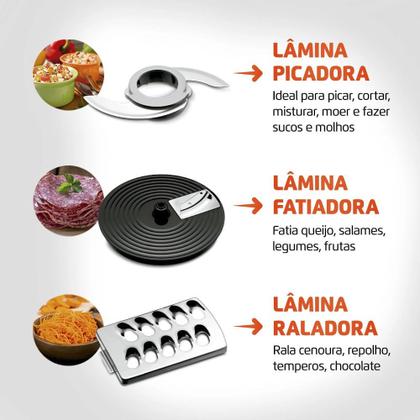 Imagem de Multiprocessador de Alimentos Mondial MPN-01-BE 7 em 1 - 220V