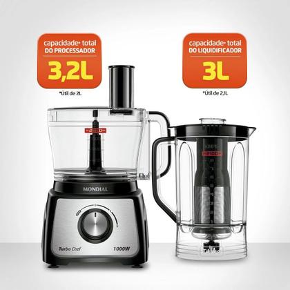 Imagem de Multiprocessador de Alimentos Mondial MPN-01-BE 7 em 1 - 220V