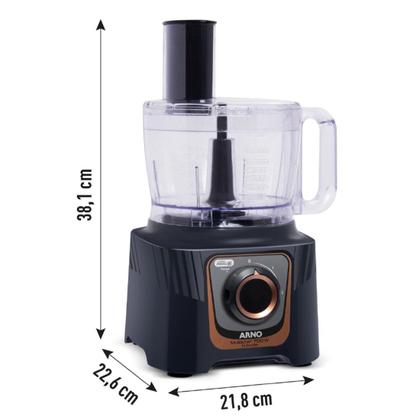 Imagem de Multiprocessador de Alimentos Multichefe MP72 Arno 24 Funções Preto 127v
