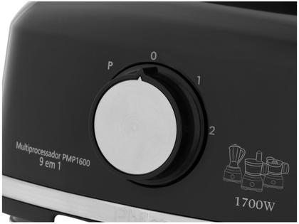 Imagem de Multiprocessador de Alimentos Philco 1700W Preto PMP1600P 9 em 1