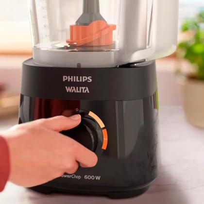 Imagem de Multiprocessador De Alimentos Philips Walita Ri7300 Powerchop 600w Preto 127v