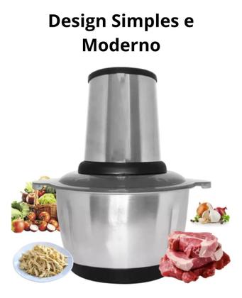 Imagem de Multiprocessador Moedor Carne E Alimentos Elétrico 220V