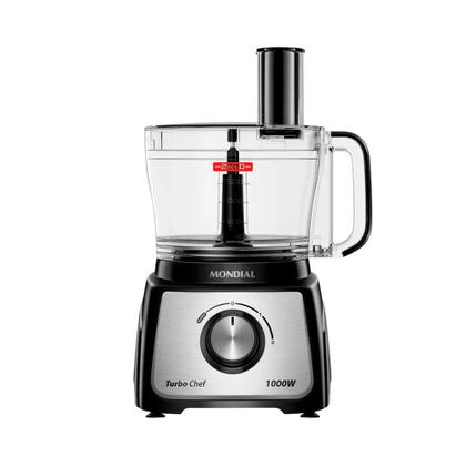Imagem de Multiprocessador Mondial Turbo Chef 2 Velocidades 1000W com Liquidificador