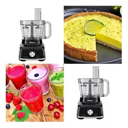 Imagem de Multiprocessador Philco 9 Em 1 Vidro Copo de Vidro Preto 1700w 127V