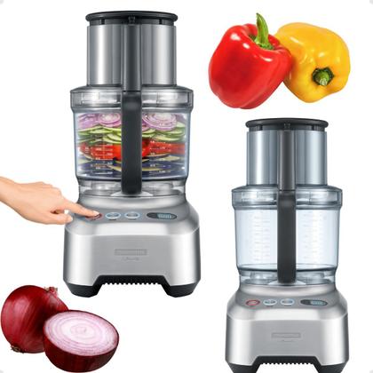 Imagem de Multiprocessador Tramontina by Breville Slice Pro em Alumínio Fundido Fosco 1200 W