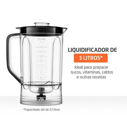 Imagem de Multiprocessador Turbo Chef 3 Em 1 Mondial Preto 1000W MPN-02-BE 220V