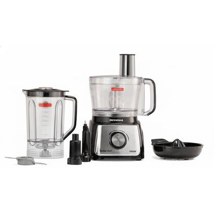 Imagem de Multiprocessador Turbo Chef 3 em 1 Mondial Preto 1000W MPN02BE