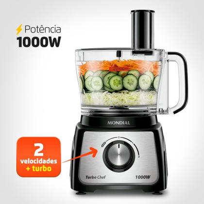 Imagem de Multiprocessador Turbo Chef 7 em 1 Mondial MPN-01-BE 1000W