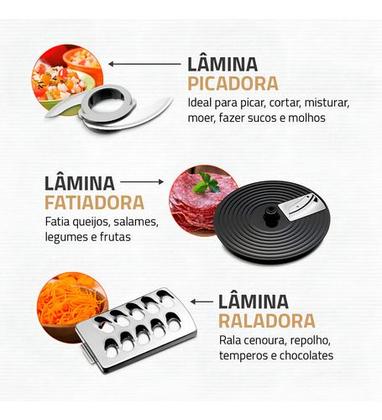 Imagem de Multiprocessador Turbo Chef 7 Em 1 Mondial MPN-01-BE - 127v