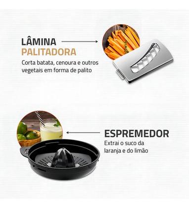 Imagem de Multiprocessador Turbo Chef 7 Em 1 Mondial MPN-01-BE - 127v